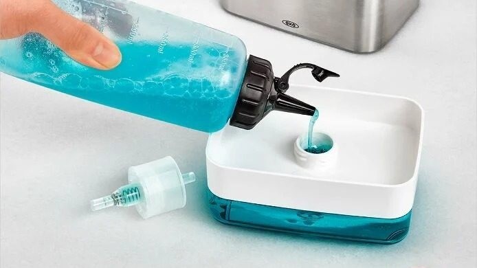 美國OXO 按壓式海綿給皂機