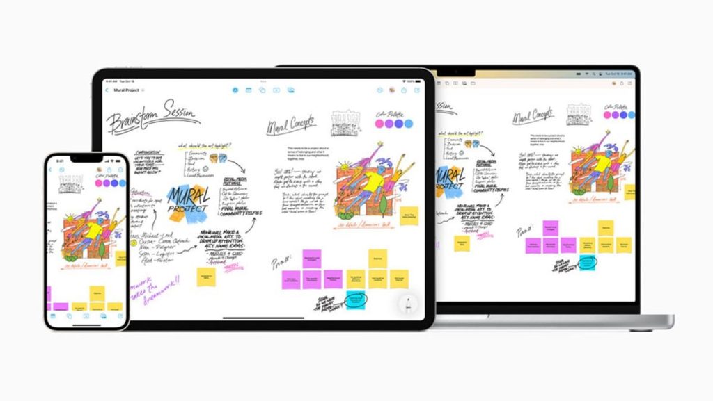 蘋果推出蘋果生態系協作應用程式「無邊記」，手機、平板與電腦的視覺化協作更便利 - 職人選物-職人選物