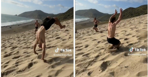 人肉翻轉彈簧 沙灘後空翻 81rpm 太嗨啦~-職人選物