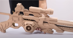 堅固紙板橡皮筋槍 帥氣程度不亞於真槍-職人選物