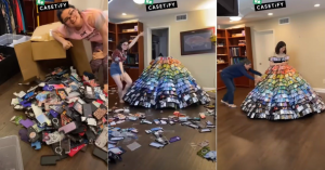 超重手機殼禮服 裙下附輪子才能移動-職人選物