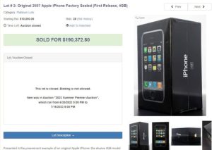 初代未開封iPhone拍賣590萬成交 翻漲300倍-職人選物