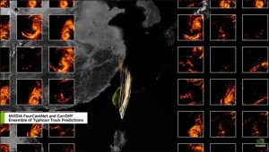 GTC 2024:NVIDA與台灣中央氣象署展示基於生成式AI的CorrDiff如何提升颱風路徑預測精確度,結合擴散模型將精度自25公里縮減至2公里-職人選物