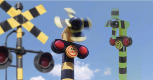 平交道號誌轉起來 變身隨身電扇-職人選物