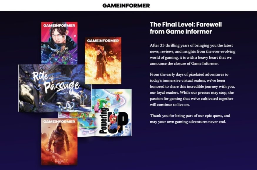 Game Informer 宣布停刊 33 年電玩雜誌劃下句點 - 職人選物-職人選物