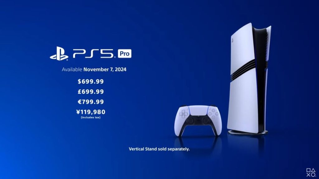 Sony PS5 Pro售價799美金將於11月7日開賣，標榜GPU升級搭配PSSR補幀可兼顧畫質與幀率 - 職人選物-職人選物