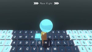 Steam鍵盤打字訓練On The Keyboard 用按鍵推動球體直到終點、還要小心坑洞與障礙物-職人選物