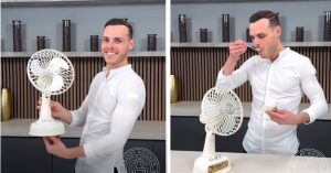 真正的「白色」家電 白巧克力+鮮桃電扇-職人選物