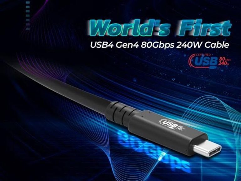 新泰工業公布首款取得USB-IF之USB4 2.0認證的USB4 80Gbps 240W USB Type-C傳輸線 - 職人選物-職人選物