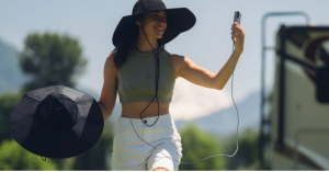 摸蛤仔兼洗褲 太陽能帽遮陽又充電-職人選物