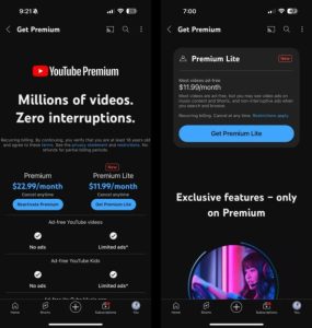 Google 測試 YouTube Premium Lite 價格減半 增加部分廣告-職人選物