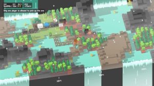 Steam友情破壞Unrailed！特價80元 被火車追著砍樹挖礦造橋鋪鐵軌、工具到底在誰手上？-職人選物