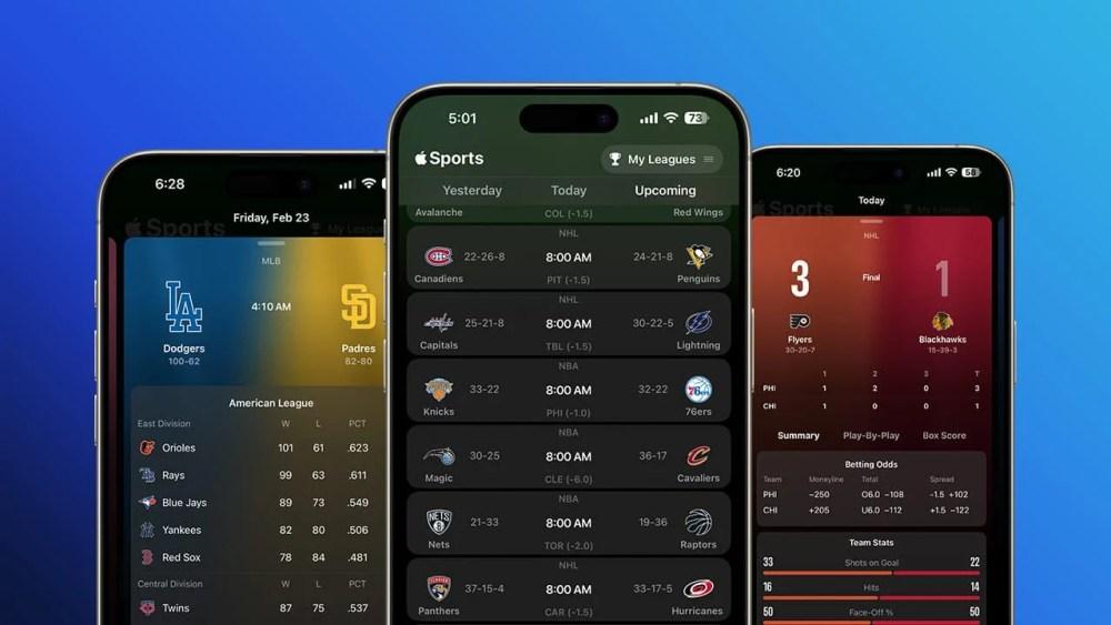 Apple Sports App 新增賽事卡片分享功能 更易分享特定賽事比分 - 職人選物-職人選物