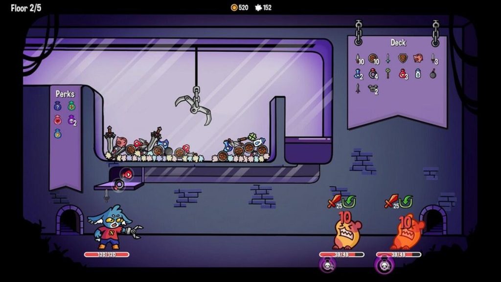 Steam回合制策略Dungeon Clawler 用夾娃娃機抓技能牌、左右甩爪找到最佳下爪時機 - 職人選物-職人選物